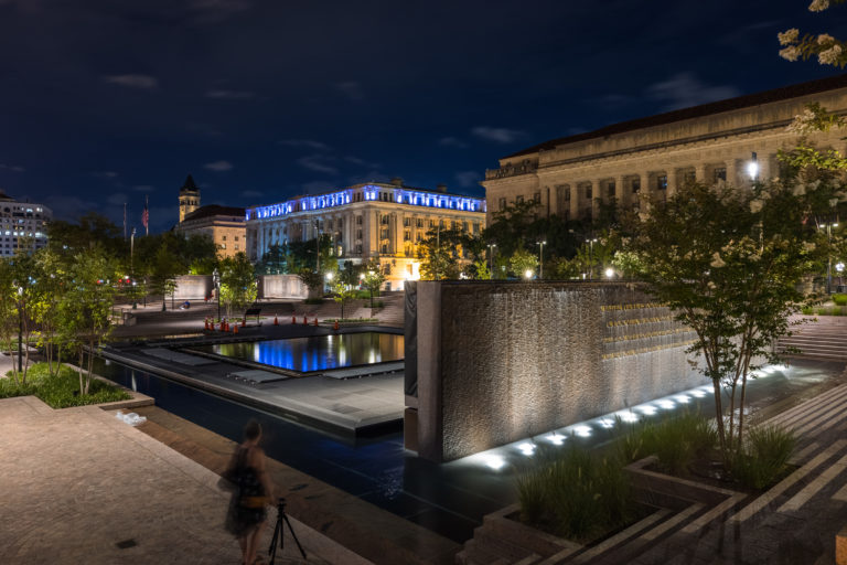 Visiting Pershing Park WWI Memorial In Washington DC Photos