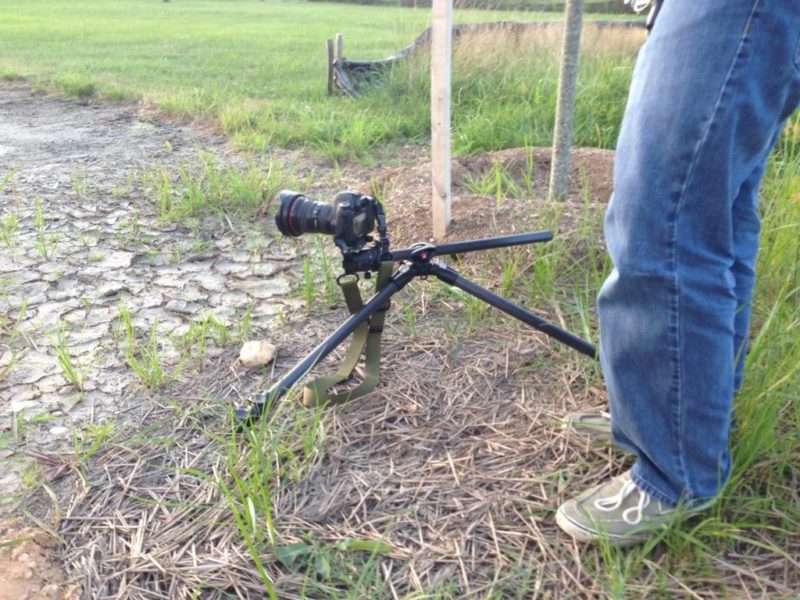 Tripod on ground