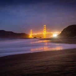 Golden Gate Bridge Sunrise at Slacker Hill