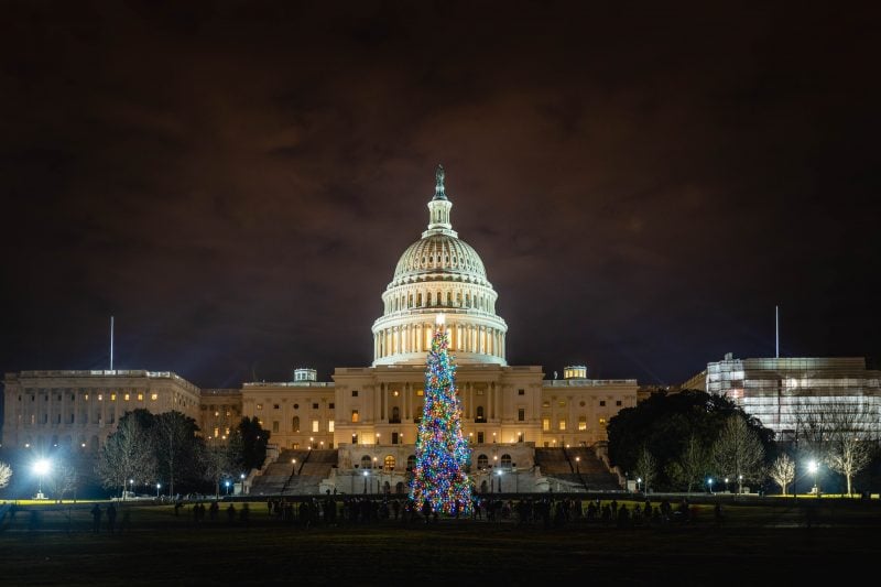 Capitol Christmas Tree 2018 Wide Angle