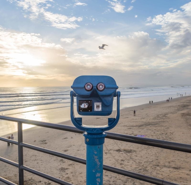 Scenic Lookout Binoculars at Huntington Beach