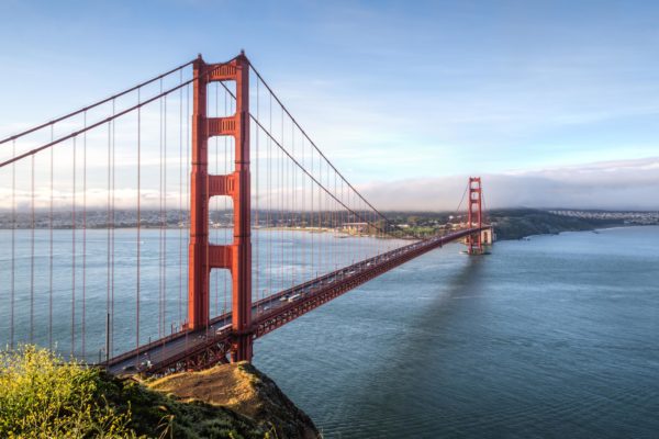 Golden Gate Bridge Sunrise at Slacker Hill