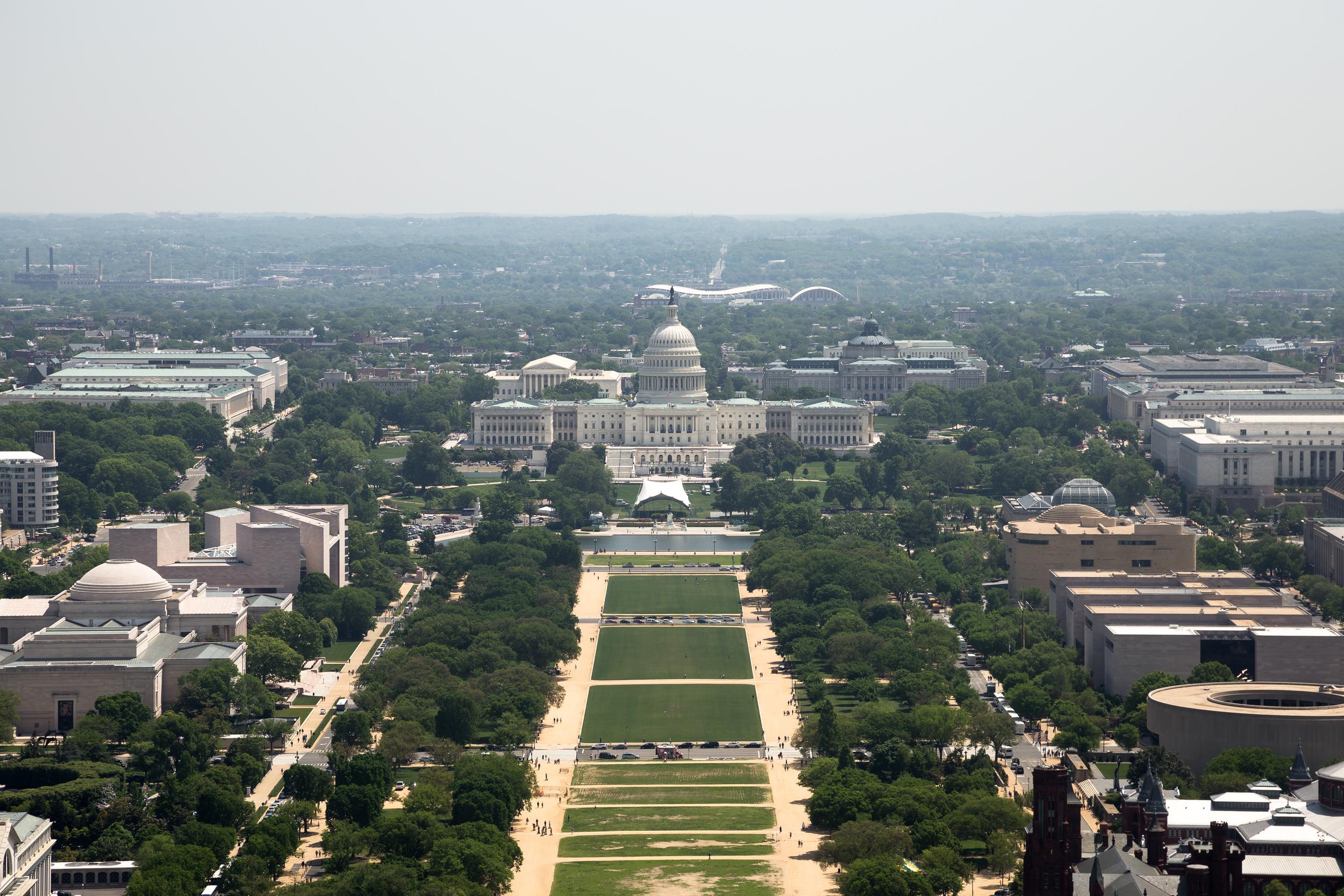 United States Capitol from the Washington Monument