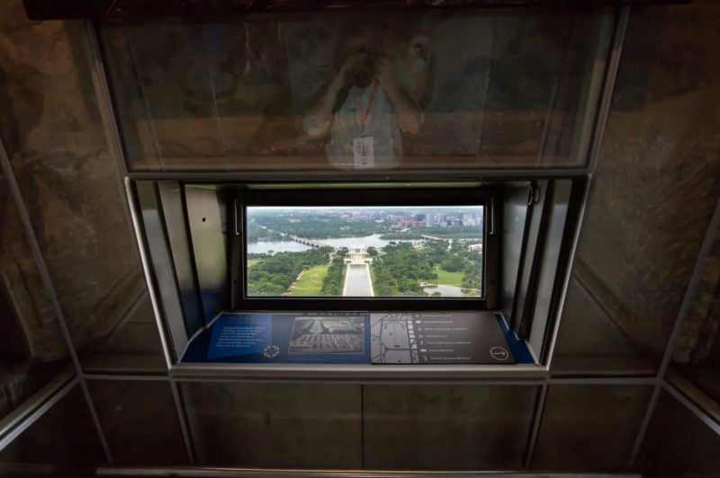 Washington Monument Window Interior