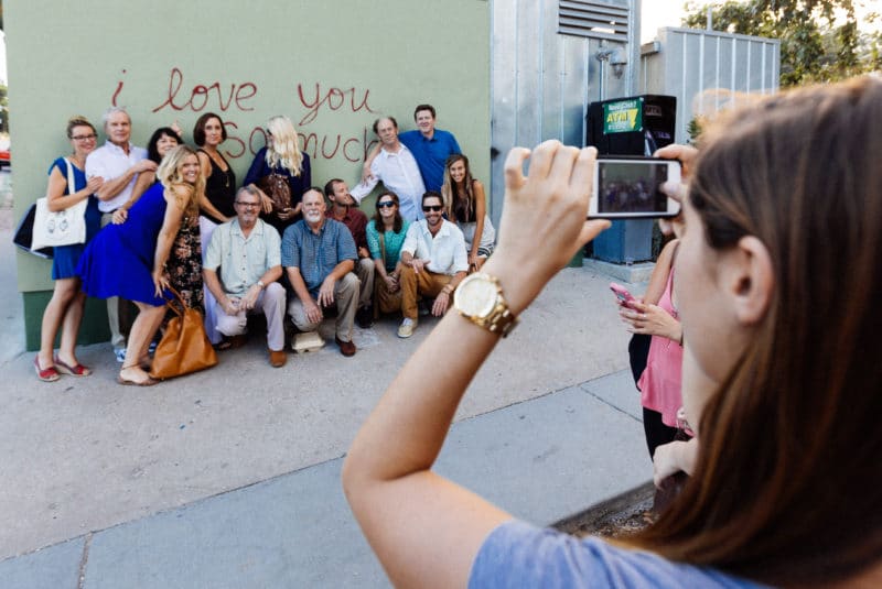 I love you so much austin mural group shot