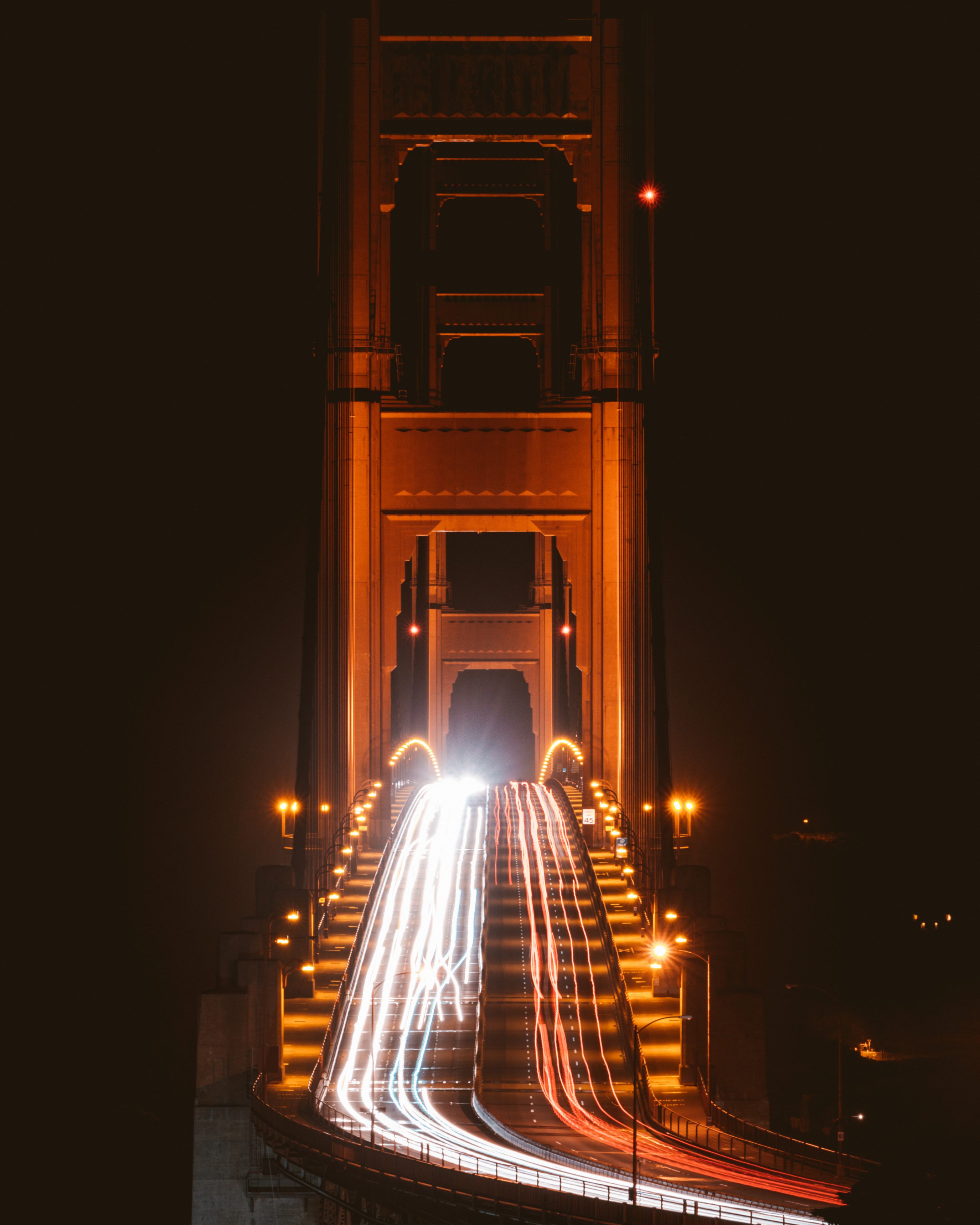 Golden Gate Bridge Lookout Traffic View