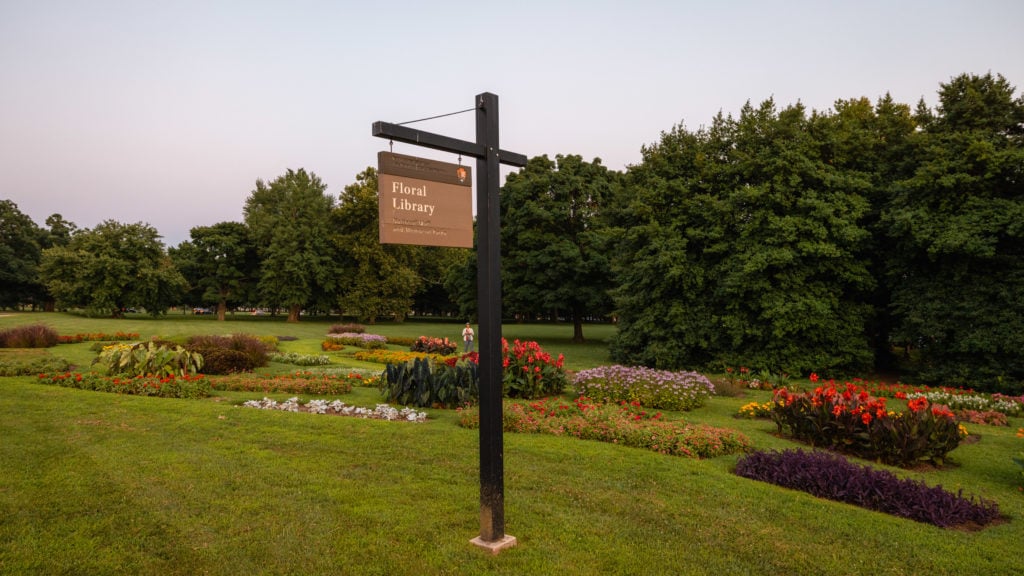 Floral Library sign in Washington DC