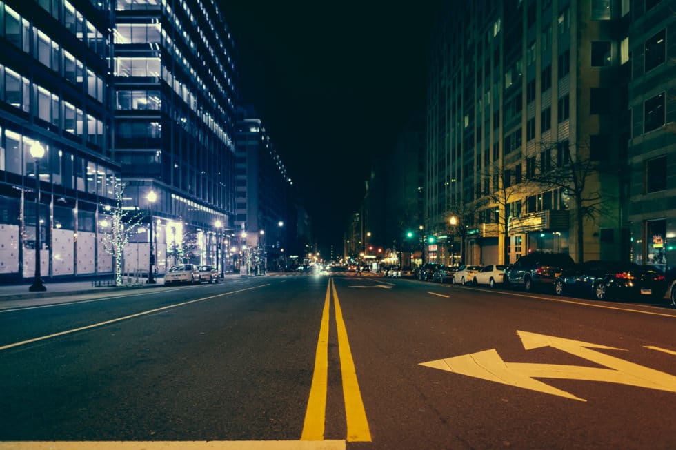 Streets Of Washington DC At Night Photos