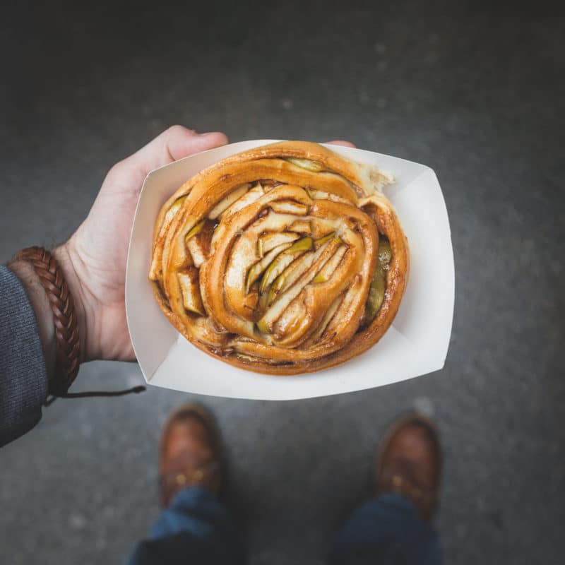 Apple Cinnamon Roll from Piroshky Piroshky at Pike's Market Place