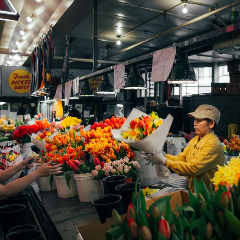 Flowers at Pike Place Market