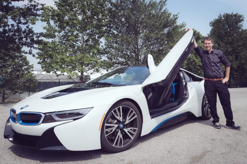 Andy Feliciotti with BMW i8