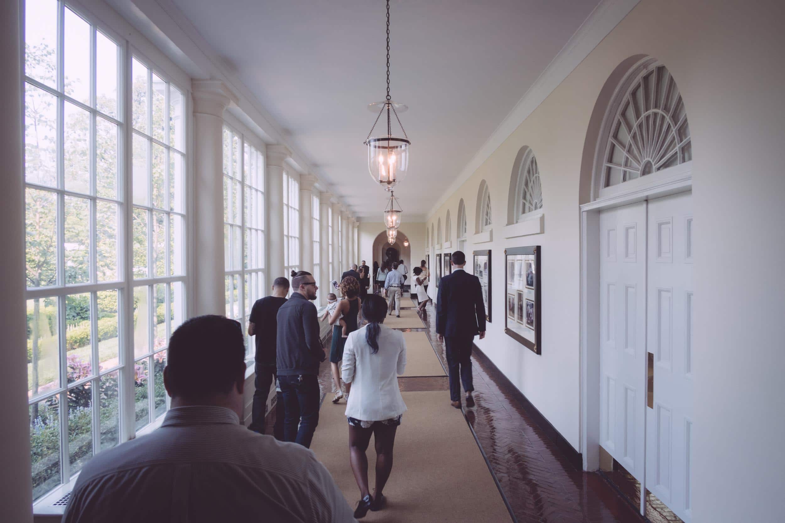 East Colonnade In The White House