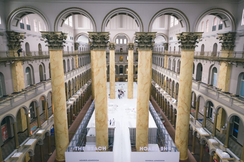 Forth floor of the Building Museum at thebeachdc