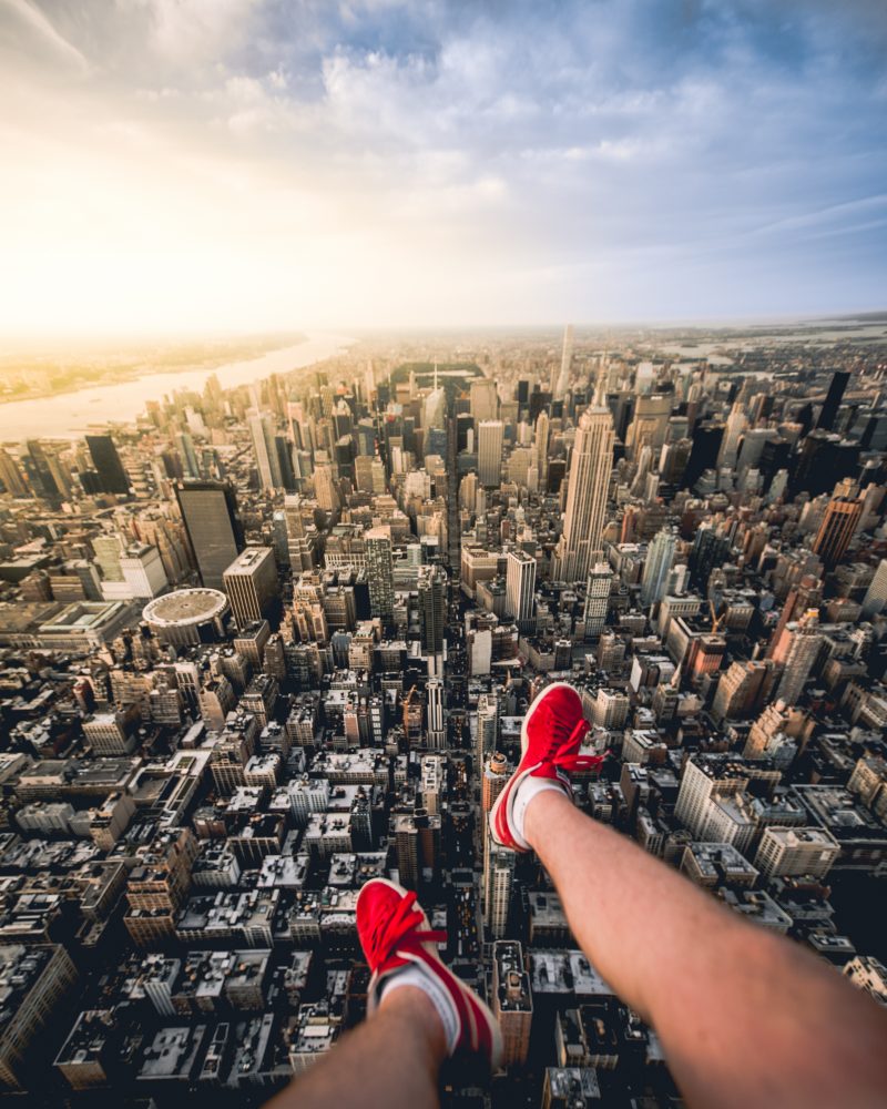 Nyc Aerial With Empire State Building