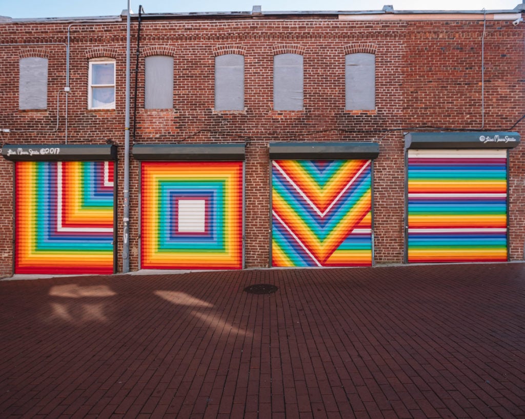 Love Mural in Blagden Alley in Washington DC