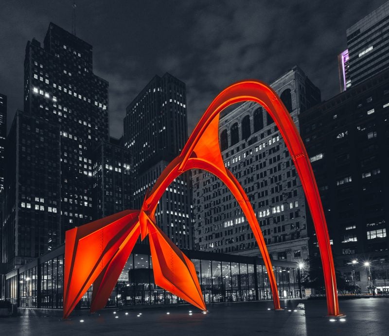 Calder's Flamingo Chicago