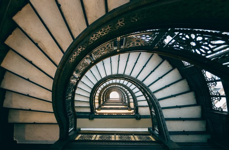 Stairwell at the Rookery Building