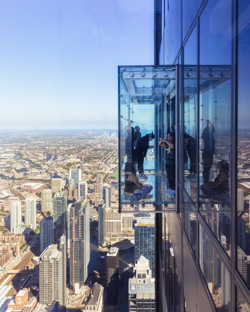 View of the Skydeck from the second Skydeck