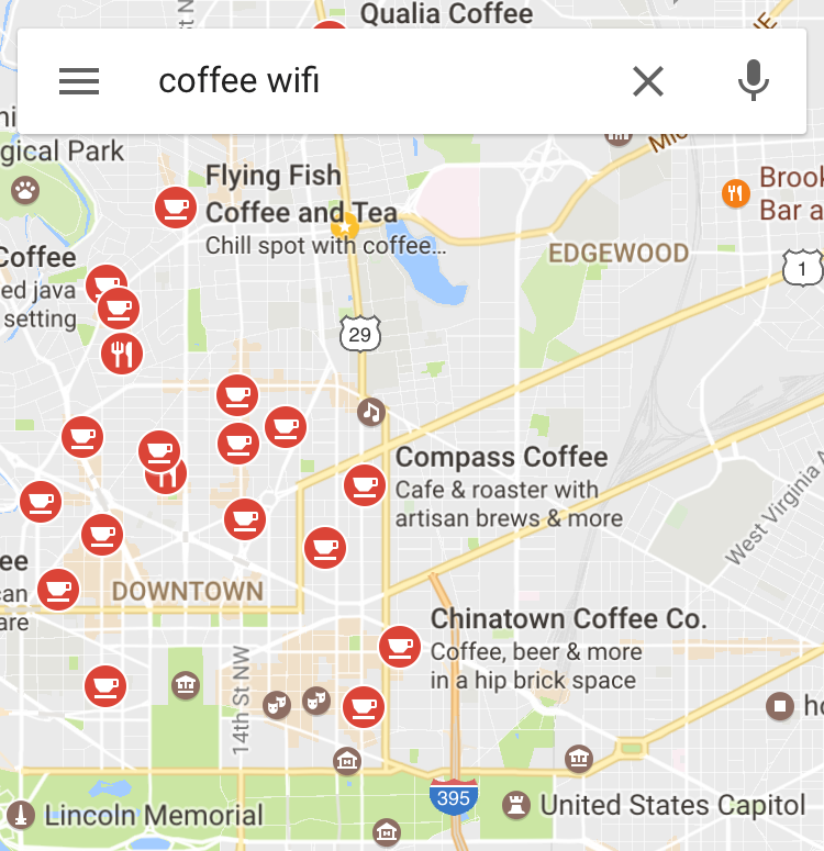 Google Coffee Wifi