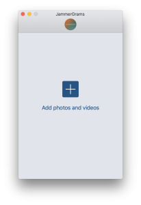 Uplet: Instagram Uploader for Mac Upload Screen