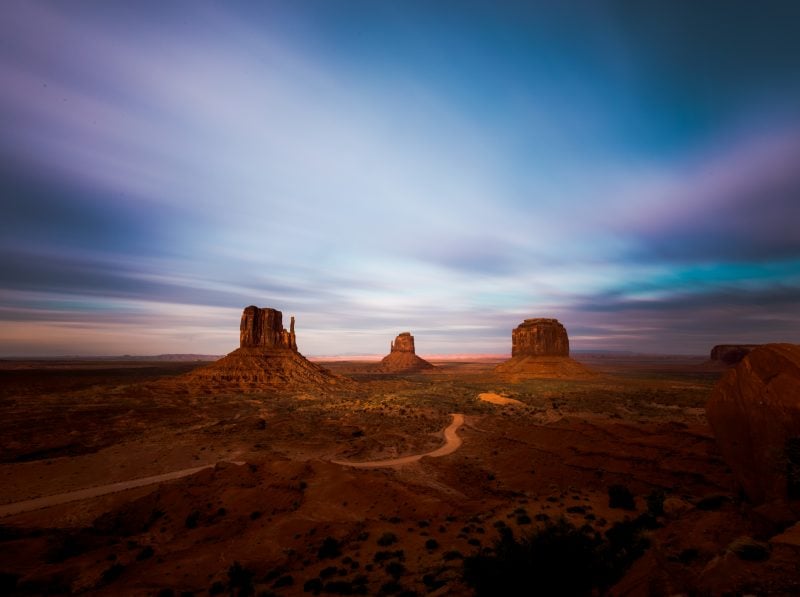 Monument Valley Az Long Exposure