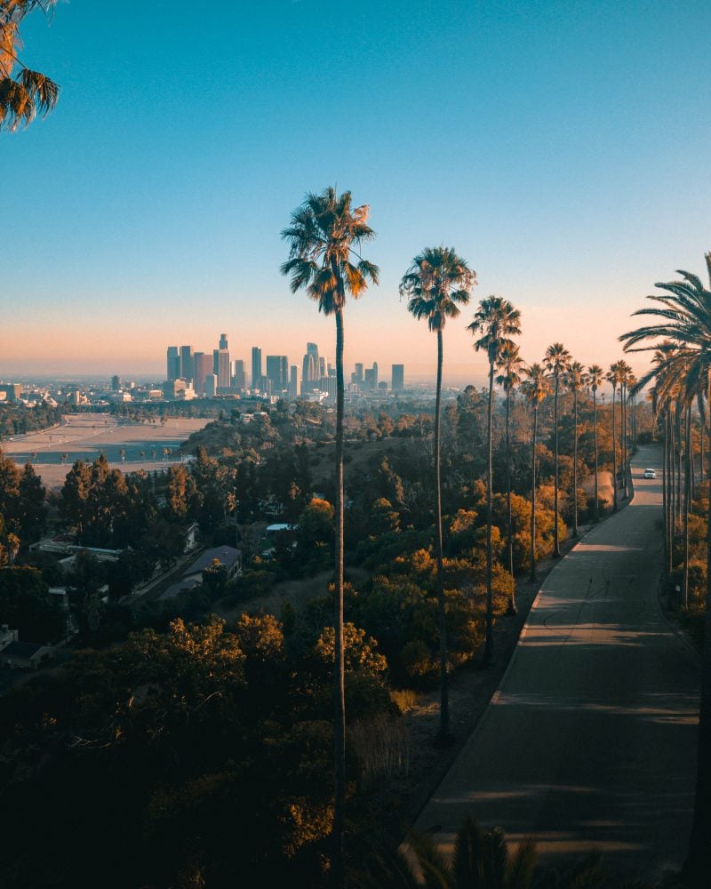 Elysian Park Los Angeles Sunset Dji Mavic Pro