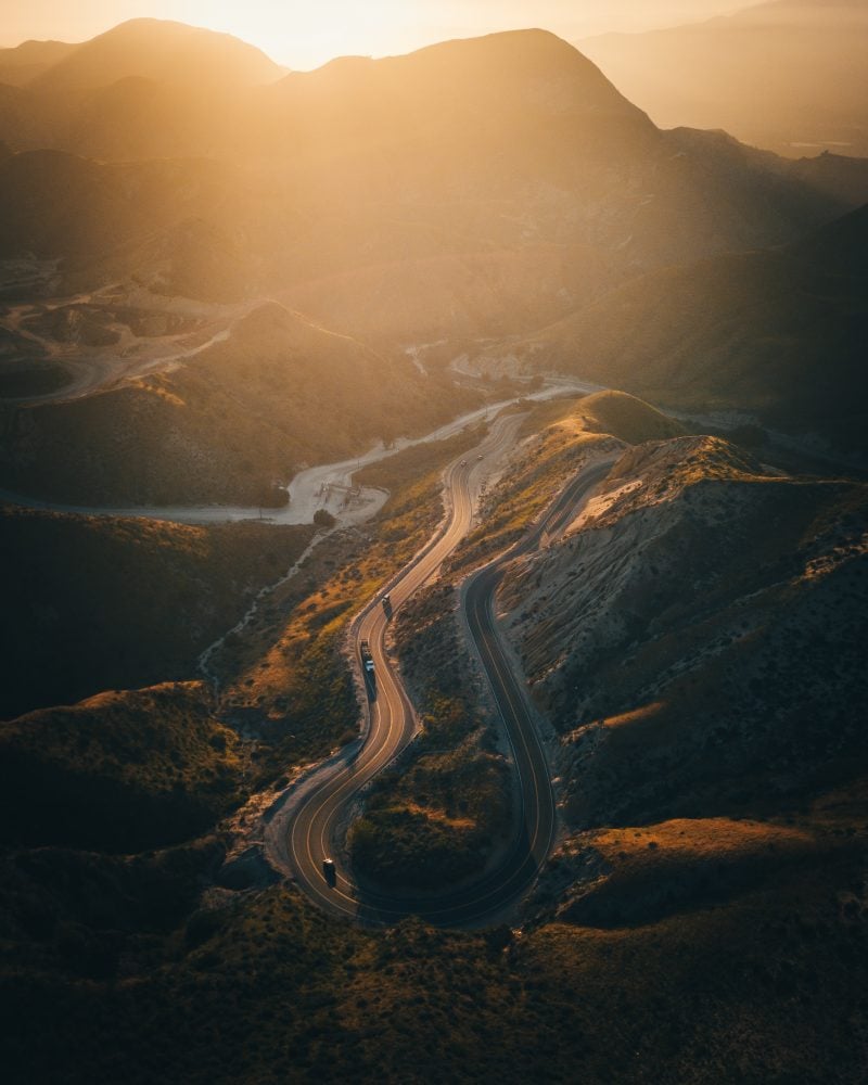 DJI Mavic Pro aerial photo above Grimes Canyon Road