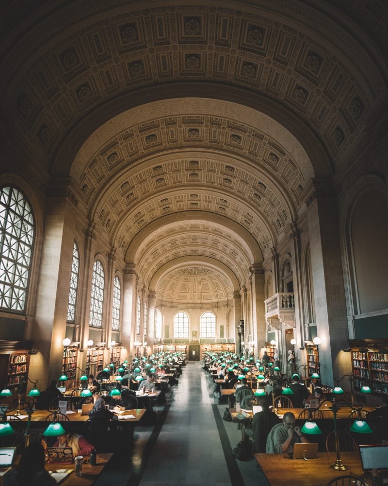 Main Hall of the Boston Public Library