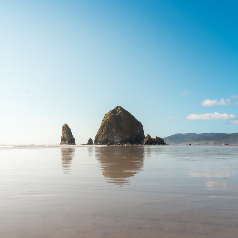 Haystack Rock at Cannon Beach in Oregon