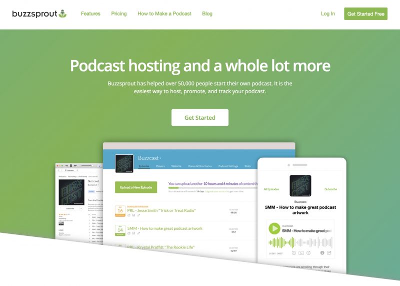 Buzzsprout Homepage