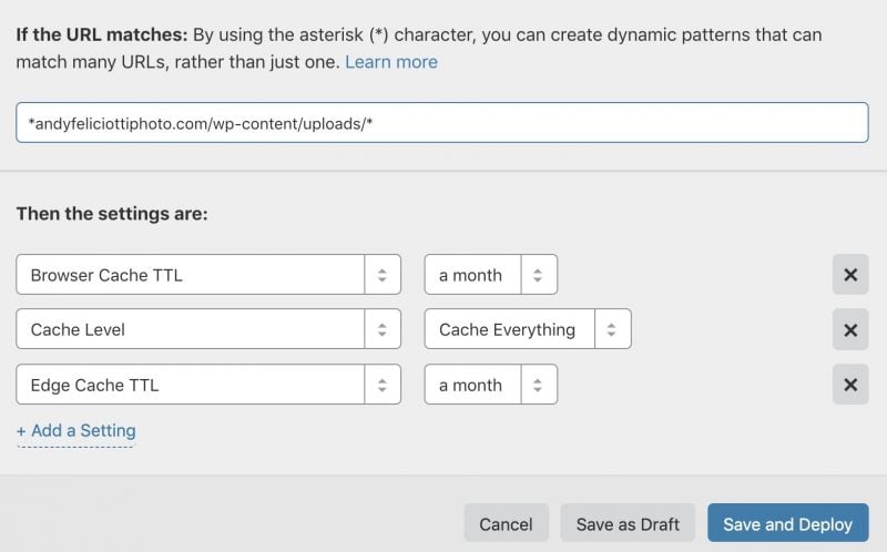 Cloudflare Page Rules Free Cdn WordPress Content