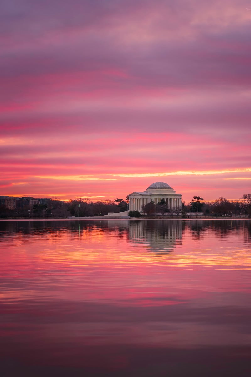 Jefferson Memorial Sunrise Angela Pan