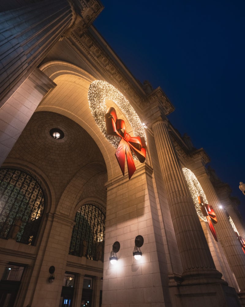 Under the wreaths at Union Station (2020)