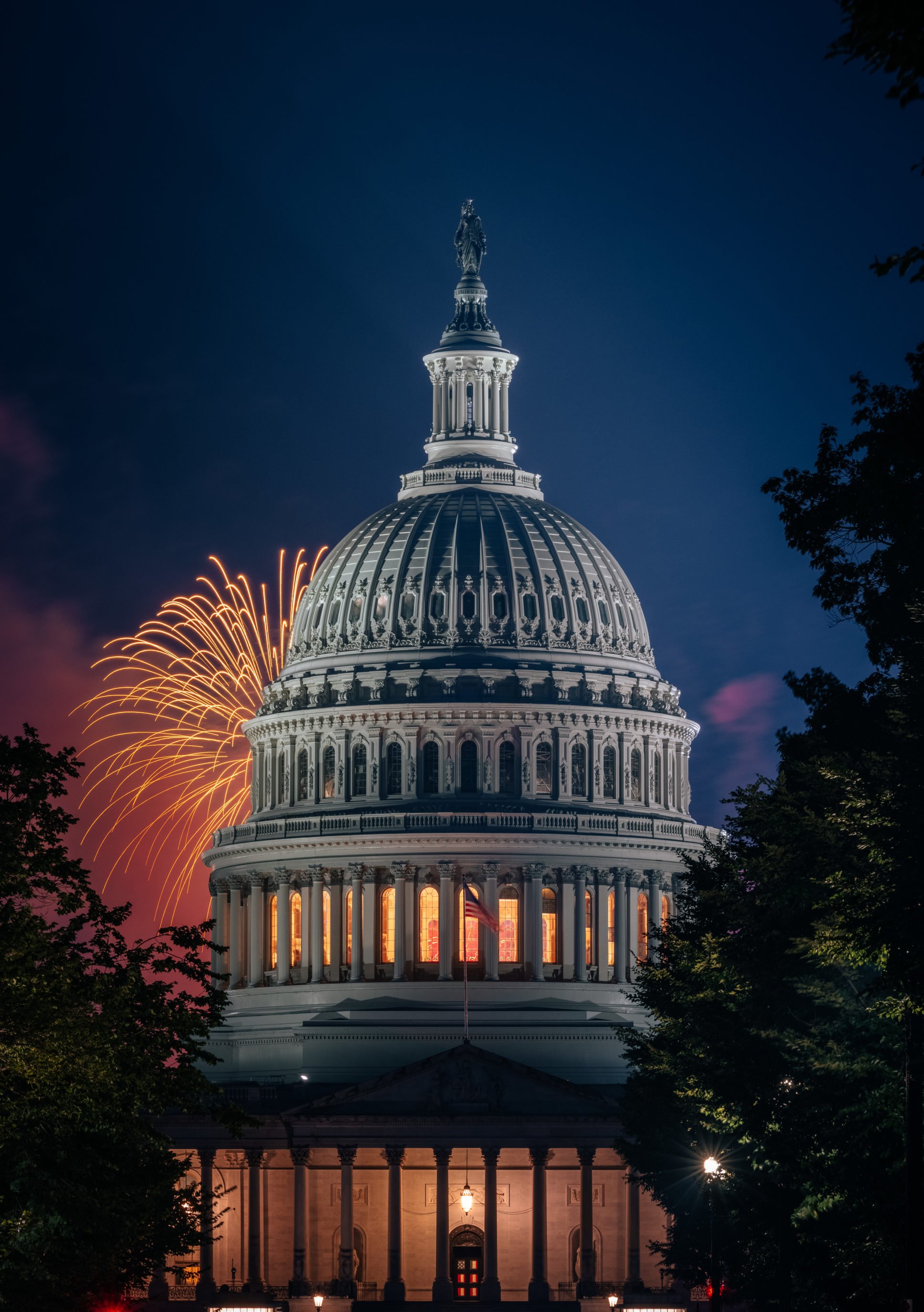 Fireworks at the U.S. Capitol