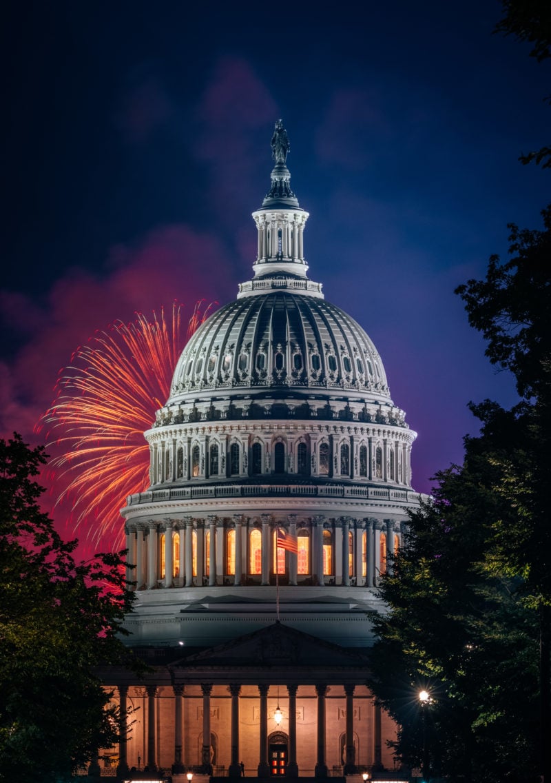 Fireworks at the U.S. Capitol