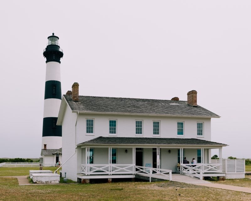 Double keepers quarters building at Bodie Island Lighthouse