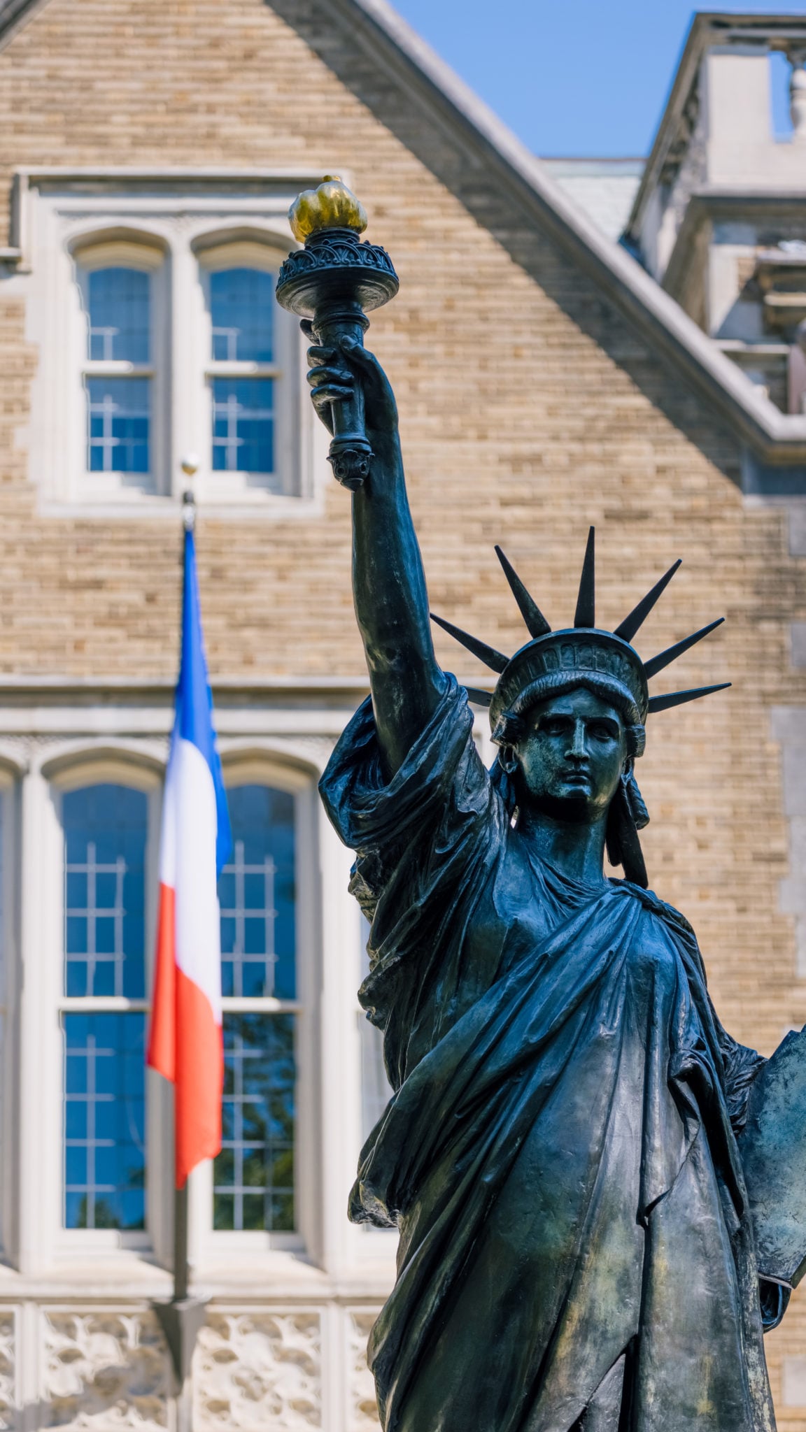 Visiting the Statue of Liberty's “Little Sister” at the French Ambassador's Residence in