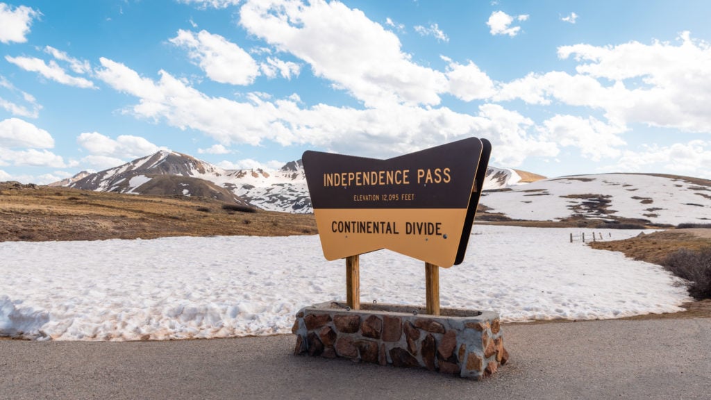 Continental Divide sign