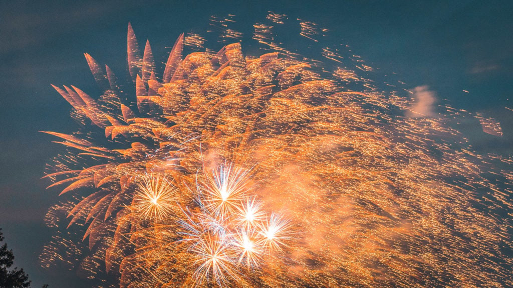 Example fireworks photo