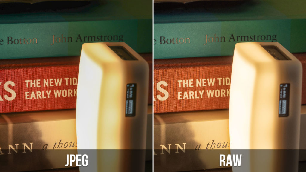 JPEG vs RAW dynamic range