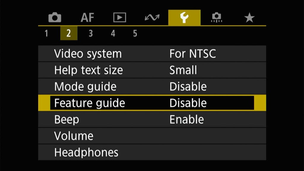 Canon R8 disable mode and feature guide
