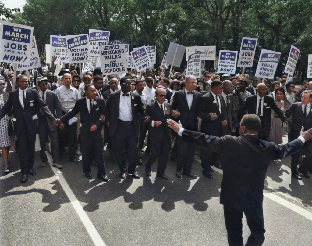 MLK in the March on Washington for Jobs and Freedom